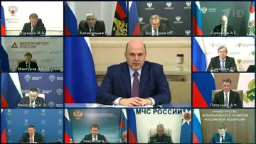скриншот заседания президиума Правительственной комиссии по повышению устойчивости российской экономики